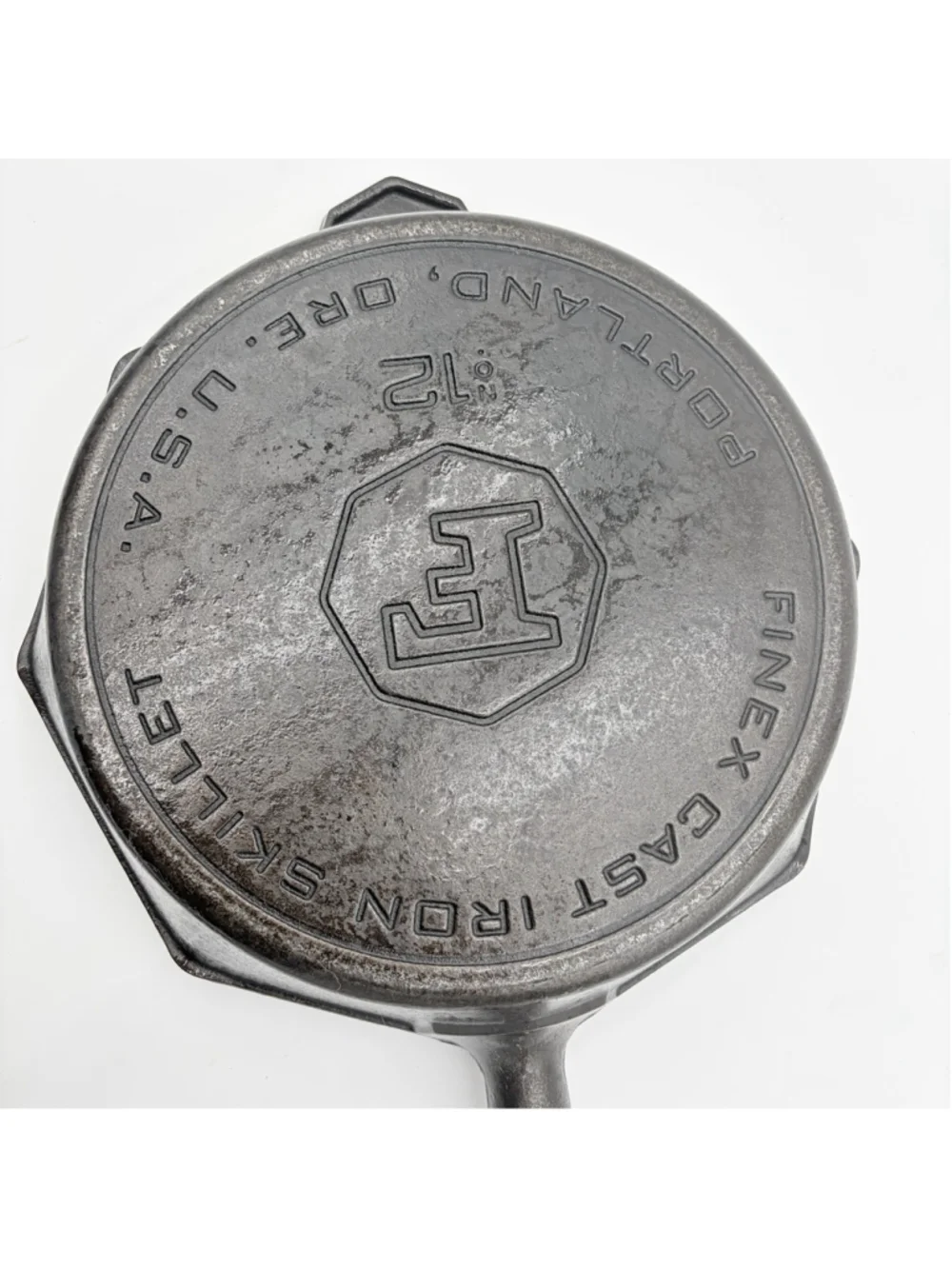 FINEX No. 12 Cast Iron Skillet Octagon Spring Handle Portland USA No Lid